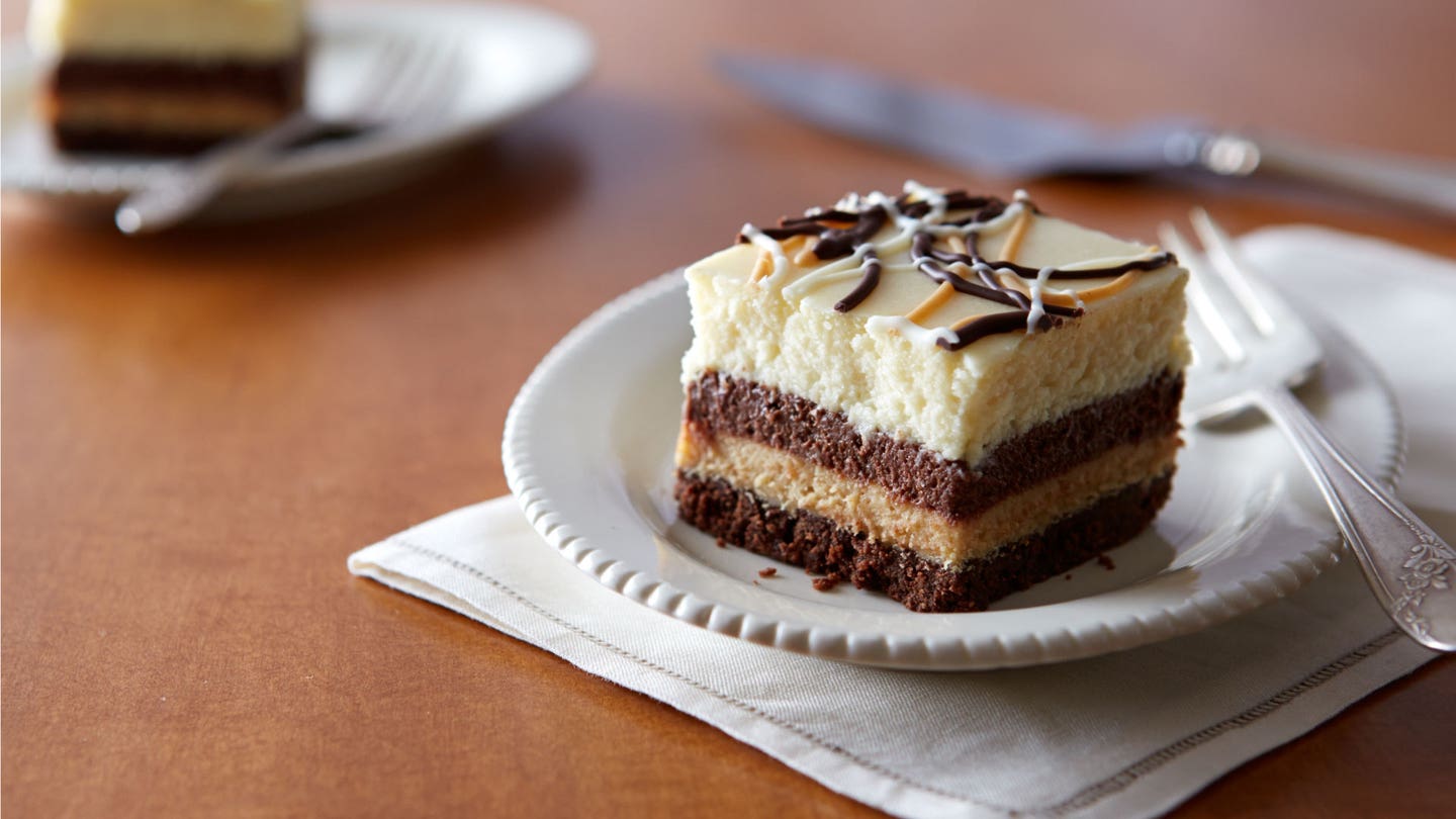 Three Layer Cheesecake Squares