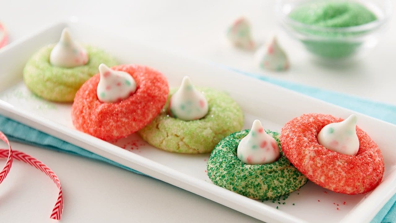 hersheys kisses sugar cookie blossoms