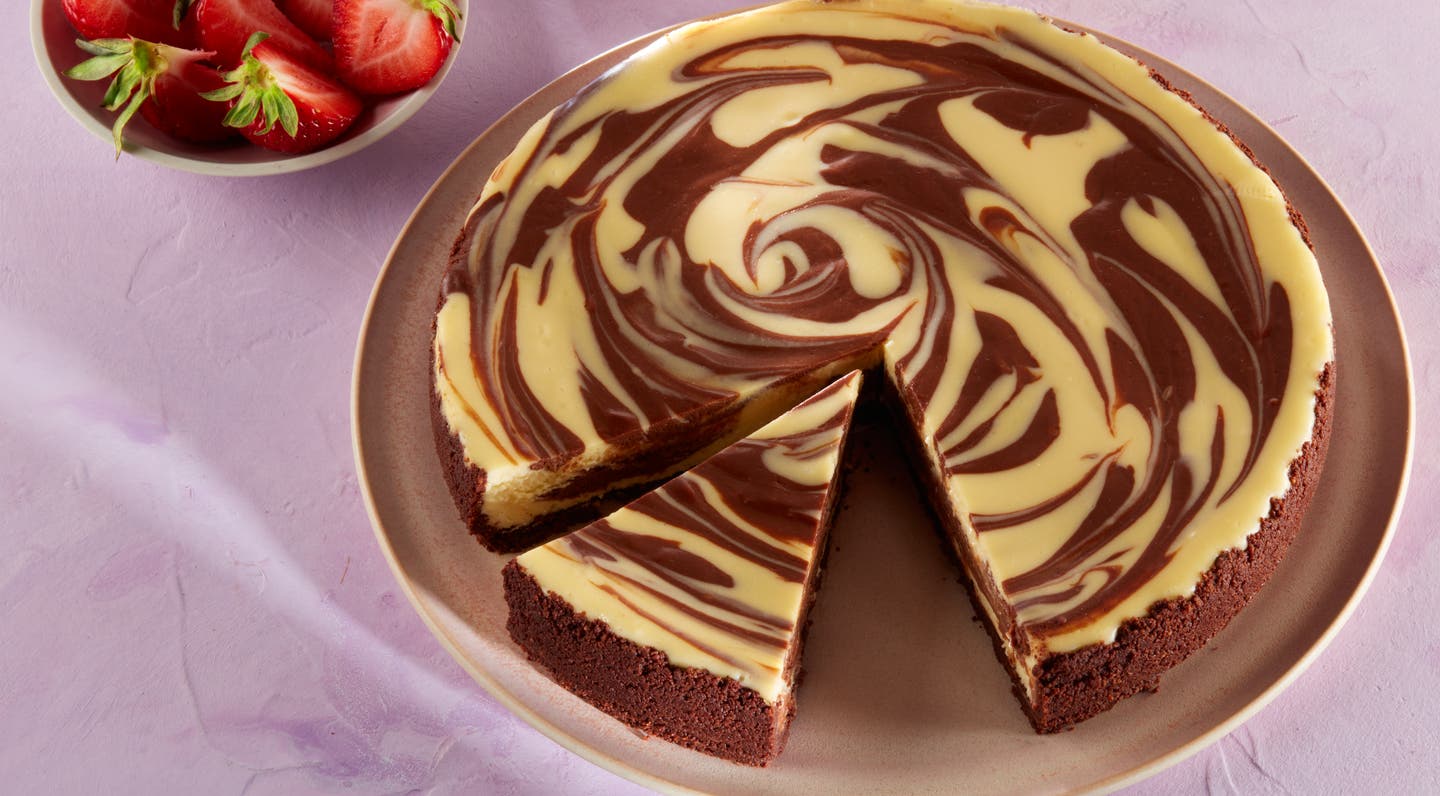 chocolate marble cheesecake